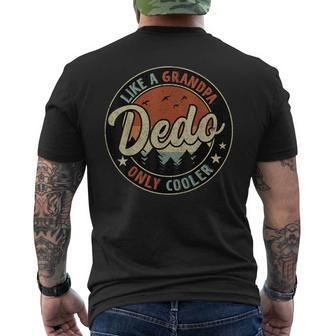 Dedo Like A Grandpa Only Cooler Vintage Retro Father's Day Men's T-shirt Back Print - Monsterry UK