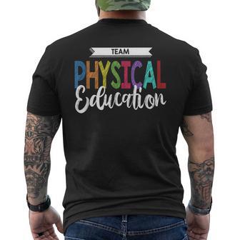 Dellaquadra Di Educazione Fisica PE Insegnantecuola T-shirt da uomo con stampa posteriore - Novitaregali