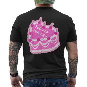 Demasiadoiejo Para La Ropa De Pastel Leo Camiseta Hombre Estampado Espalda - Regaloses