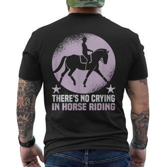 Deporte Ecuestre No Hay Llanto En Montar A Caballo Camiseta Hombre Estampado Espalda - Regaloses