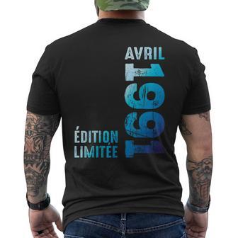 Depuis Avril 1991 Année 1991 Retro 1991 Édition Limitée T-shirt imprimé au dos - Cadeauxyz