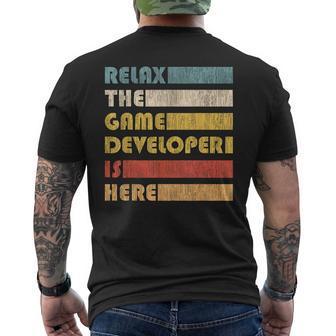er Di Giochi Relax Game Developer T-shirt da uomo con stampa posteriore - Novitaregali
