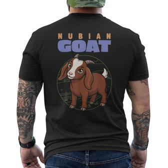 Dessin Animé Nubian Chèvre Ferme Amoureux Des Animaux Chèvres Mignonnes T-shirt imprimé au dos - Cadeauxyz