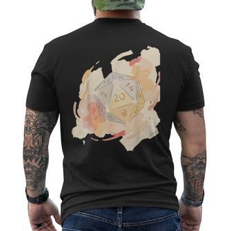 Destino Crítico Minimalista Acuarela D20 Camiseta Hombre Estampado Espalda - Regaloses