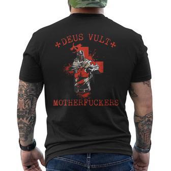 Deus Loult Costume De Chevalier Templier Croix I Deusult T-shirt imprimé au dos - Cadeauxyz