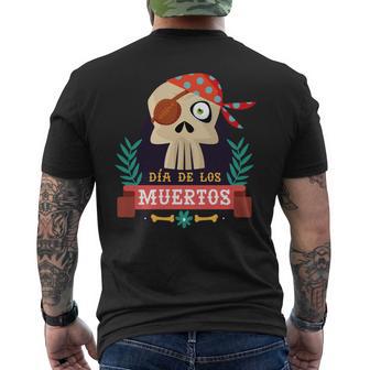 Dia De Los Muertos Piratekull Day Of Dead ギフト 長袖tシャツ メンズTシャツ バックプリント - Kawaiitshirt