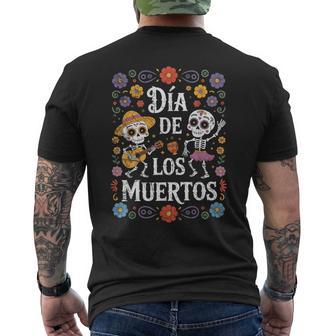 Dia De Los Muertos Calavera Day Dead Guitarequelette Dansante T-shirt imprimé au dos - Cadeauxyz