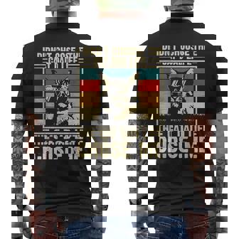 I Didn't Choose The Cat Dad Life The Cat Life Chose Me Men's T-shirt Back Print | Seseable UK