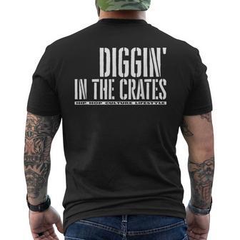 Diggin In In The Cates レコードボックス メンズTシャツ バックプリント - Kawaiitshirt
