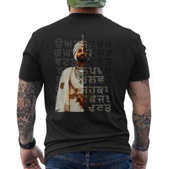 Diljit Gurmukhi Script Men's T-shirt Back Print - Thegiftio UK