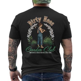 Dirty Hoes Garden Club Gardener Vintage Gardening Men's T-shirt Back Print - Thegiftio UK