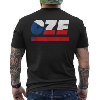 Diseño De La República Checa Cze Traje Checo Con Bandera Camiseta Hombre Estampado Espalda - Regaloses