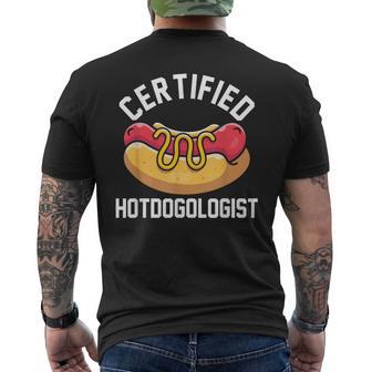 Disfraz De Perrito Caliente De Hotdoglogist Certificado Camiseta Hombre Estampado Espalda - Regaloses