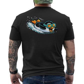 Divertente Pancia Pinguinocivolo Fresco Inverno Grafica T-shirt da uomo con stampa posteriore - Novitaregali