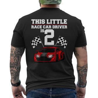 Divertente Regalo Per 2° Compleanno Ragazzi 2 Anni Piloti Auto Da Corsa T-shirt da uomo con stampa posteriore - Novitaregali