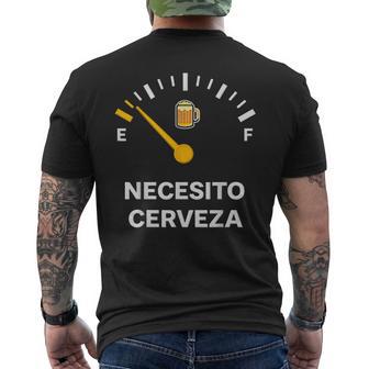 Divertido Amante De La Cerveza Necesito Cerveza Camiseta Hombre Estampado Espalda - Regaloses
