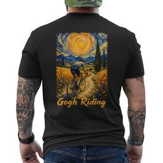 Divertido Clásicoan Gogh Go Riding Ciclista Bicicleta De Carretera Ciclismo Camiseta Hombre Estampado Espalda - Regaloses