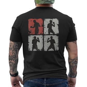 Divertido Collage De Boxeo Retro Para Hombres Entrenadores Y Boxeadores Juveniles Camiseta Hombre Estampado Espalda - Regaloses