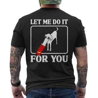 Divertido Meme De Perro Borzoi Déjame Hacerlo Por Ti Camiseta Hombre Estampado Espalda - Regaloses