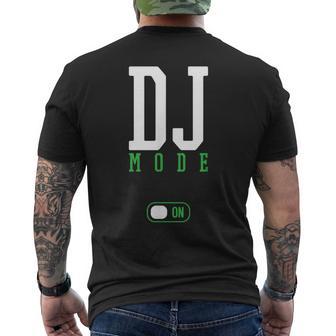 Dj Mode On Divertido Regalo De La Mesa Giratoria De Dj De La Música Camiseta Hombre Estampado Espalda - Regaloses