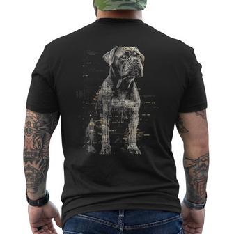 Dogo De Burdeos Perro Motivo Mascota Obra De Arte Dogo De Burdeos Camiseta Hombre Estampado Espalda - Regaloses