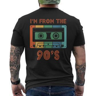 Donna Mixtape Cassettes I'm From The 90'S Music Cassette Anni '90 Anni '80 Con Collo A T-shirt da uomo con stampa posteriore - Novitaregali