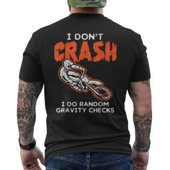 I Dont Crash ダートバイク 面白い モトクロス バイカー メンズ レディース キッズ メンズTシャツ バックプリント - Kawaiitshirt