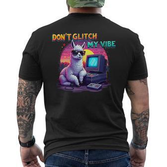 Don't Glitch Myibe Retro Gaming Alpaka T-shirt imprimé au dos - Cadeauxyz