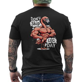 Dontkip Leg Day Gym Divertido Entrenamiento Levantamiento De Pesasu Día De La Pierna Camiseta Hombre Estampado Espalda - Regaloses