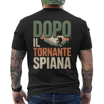 Dopo Il Tornantepiana Frase Trekking Montagna T-shirt da uomo con stampa posteriore - Novitaregali