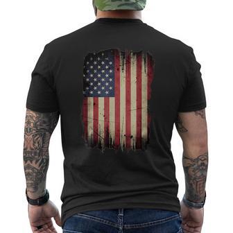 Drapeau Américain 4 Juillet Patriotique Rouge Blanc Bleu T-shirt imprimé au dos - Cadeauxyz