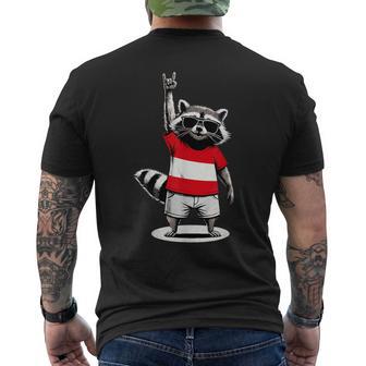 Drapeau Autrichien Drôle Raton Laveur Autriche T-shirt imprimé au dos - Cadeauxyz