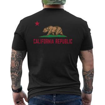 Drapeau D'état De La Californie Los Angelesan Francisco Diego T-shirt imprimé au dos - Cadeauxyz