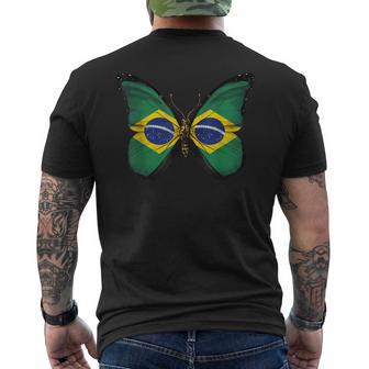 Drapeau Du Brésil Fierté Brésilienne Racines Du Brésil T-shirt imprimé au dos - Cadeauxyz