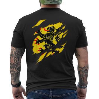 Drapeau Nord Pas De Calais Blason Déchiré À Effet 3D France T-shirt imprimé au dos - Cadeauxyz