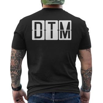 Dtmドルトムント空港コード 空港&旅行 メンズTシャツ バックプリント - Kawaiitshirt