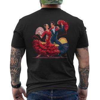 Dúo De Baile Flamenco Apasionado Arte Camiseta Hombre Estampado Espalda - Regaloses