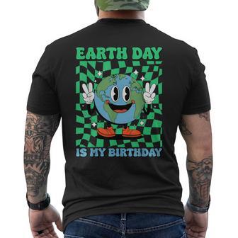Earth Day Is My Birthday April 22Nd Birthday Party Cute Men's T-shirt Back Print - Thegiftio UK