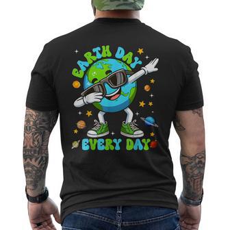 Earth Day Every Day Dabbing Planet Environment Boy Men's T-shirt Back Print - Thegiftio UK