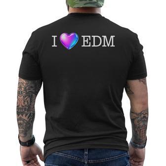 Edmシャツ I Heart Edm メンズTシャツ バックプリント - Kawaiitshirt