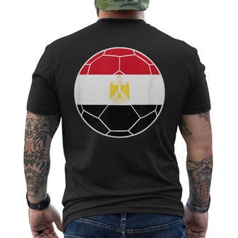 Egypt Flag Soccer Egypt Soccer Men's T-shirt Back Print - Thegiftio