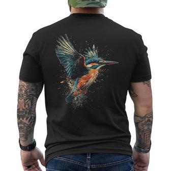 Eisvogel Grafik Tier Illustration Eisvogel T-Shirt mit Rückendruck - Seseable