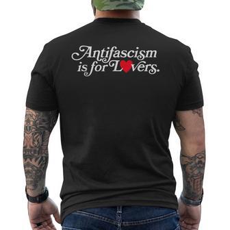 El Antifascismo Es Para Los Amantes De Declaración Para Activistas Camiseta Hombre Estampado Espalda - Regaloses