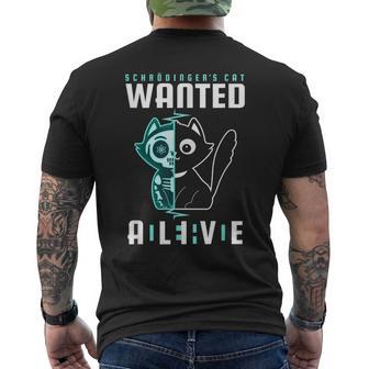 El Gato Dechrödinger Quería Dead And Alive Físico Camiseta Hombre Estampado Espalda - Regaloses