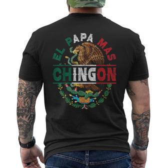 El Papa Mas Chingon Mexican Dad Fathers Day Dia Del Padre Men's T-shirt Back Print - Thegiftio UK