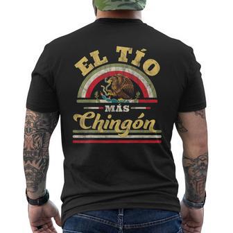 El Tio Mas Chingon Mexican Flag Cool Uncle Regalo Men's T-shirt Back Print - Thegiftio UK