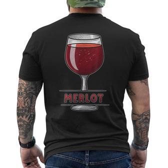 Élégant Thème Merlot Graphique Amateur Dein T-shirt imprimé au dos - Cadeauxyz