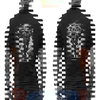 Éléphant Cool Avec Éclaboussures De Peinture T-shirt imprimé au dos - Cadeauxyz