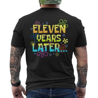 Eleven Years Later 11 Years 11Th Birthday Party Men's T-shirt Back Print - Monsterry