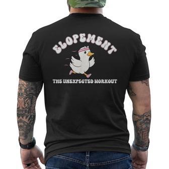 Elopement The Unexpected Workout Goose Autism Aba Therapist Men's T-shirt Back Print - Thegiftio UK